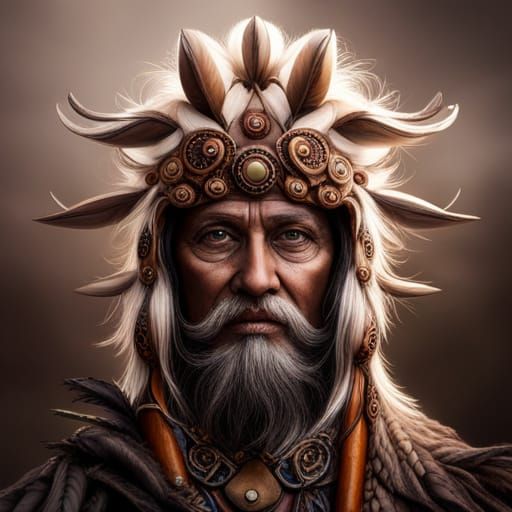 Shamans of the Dark Forest: Detailed Portrait