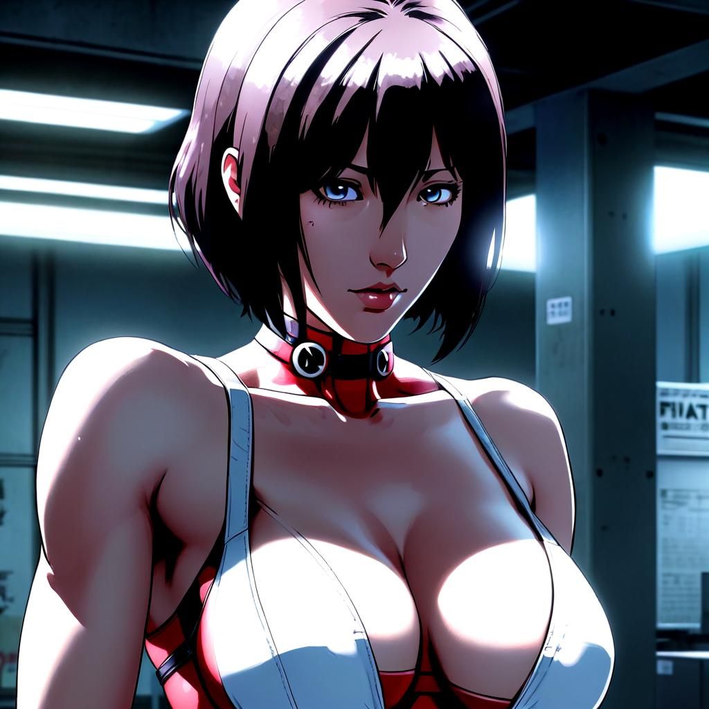 Deadpool and Motoko Kusanagi: Anime Style