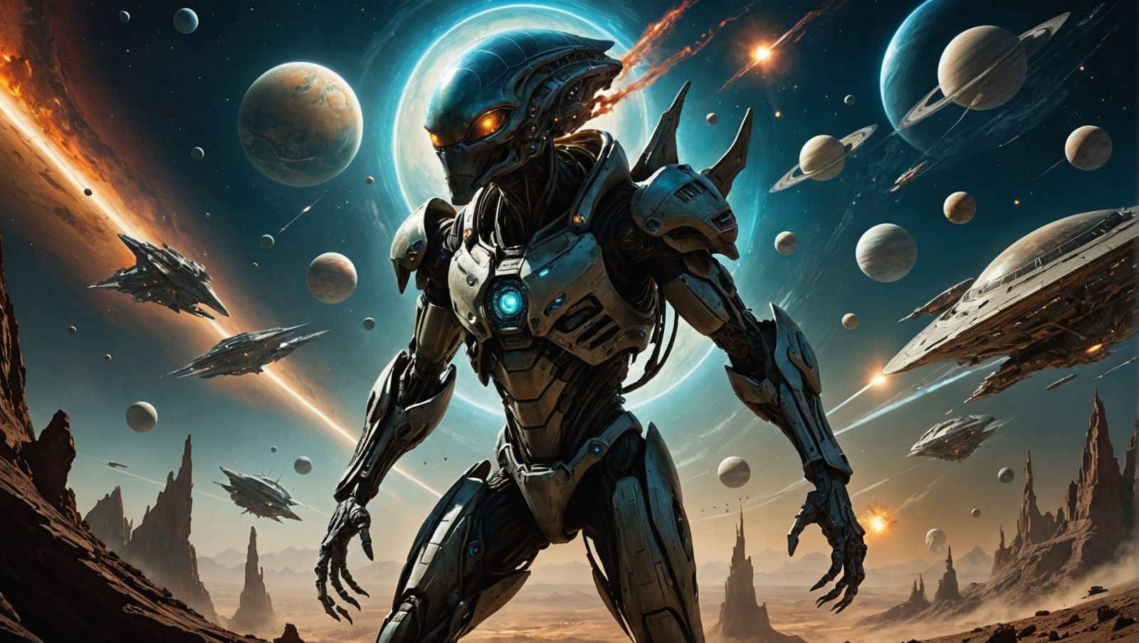 Dynamic Alien Invasion in Space