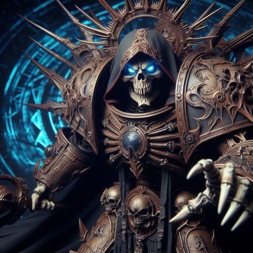 Ancient Bone Helm with Necrotic Glyphs