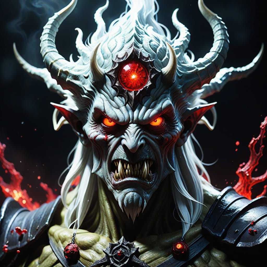 Demon Unleashes True Power: Dark Fantasy Photography