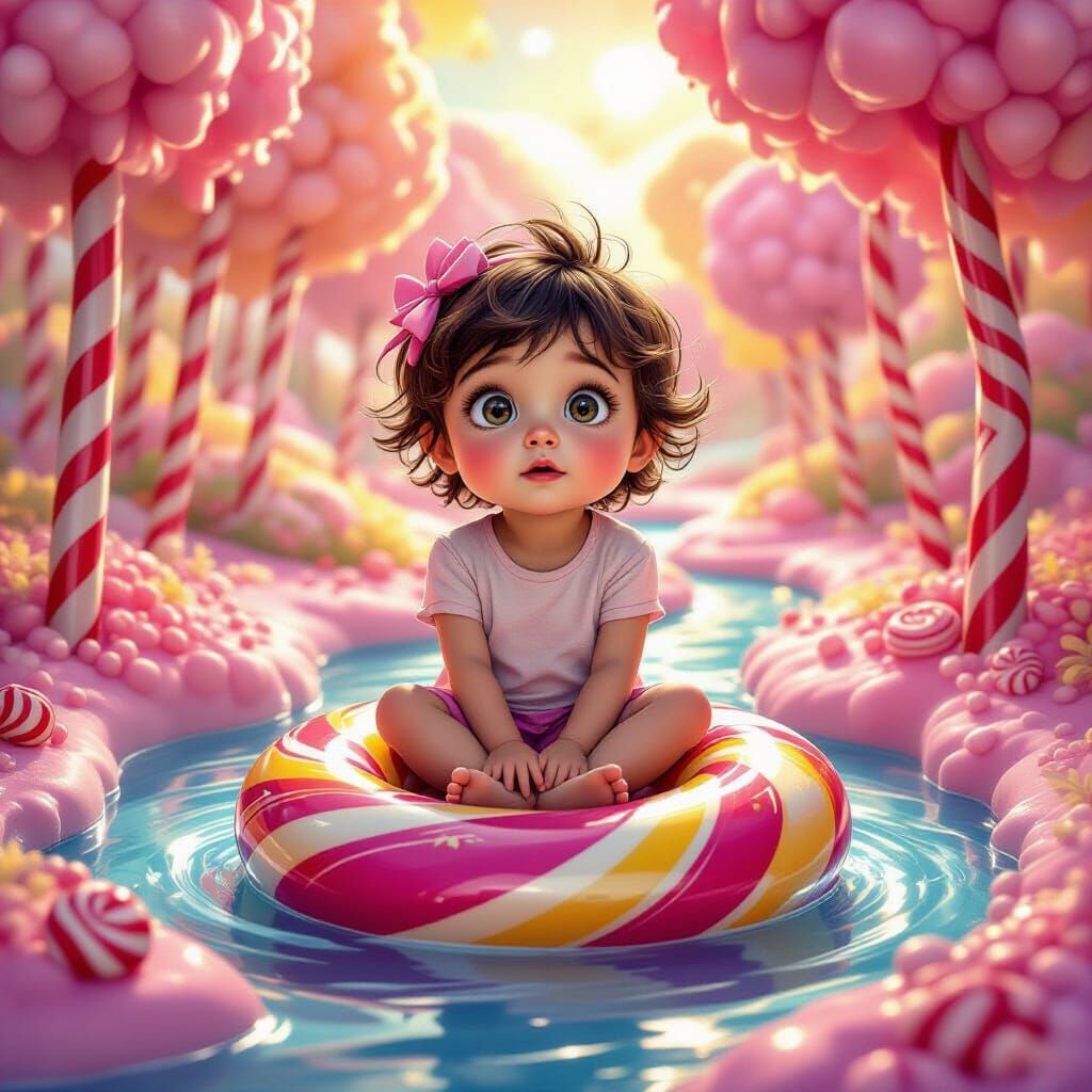 Floating Down The Candy Stream