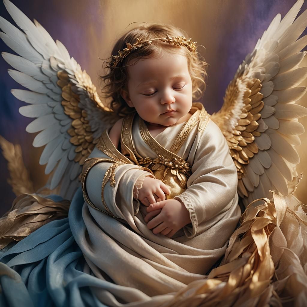 Angelic Baby Portrait in Soft Focus Photography