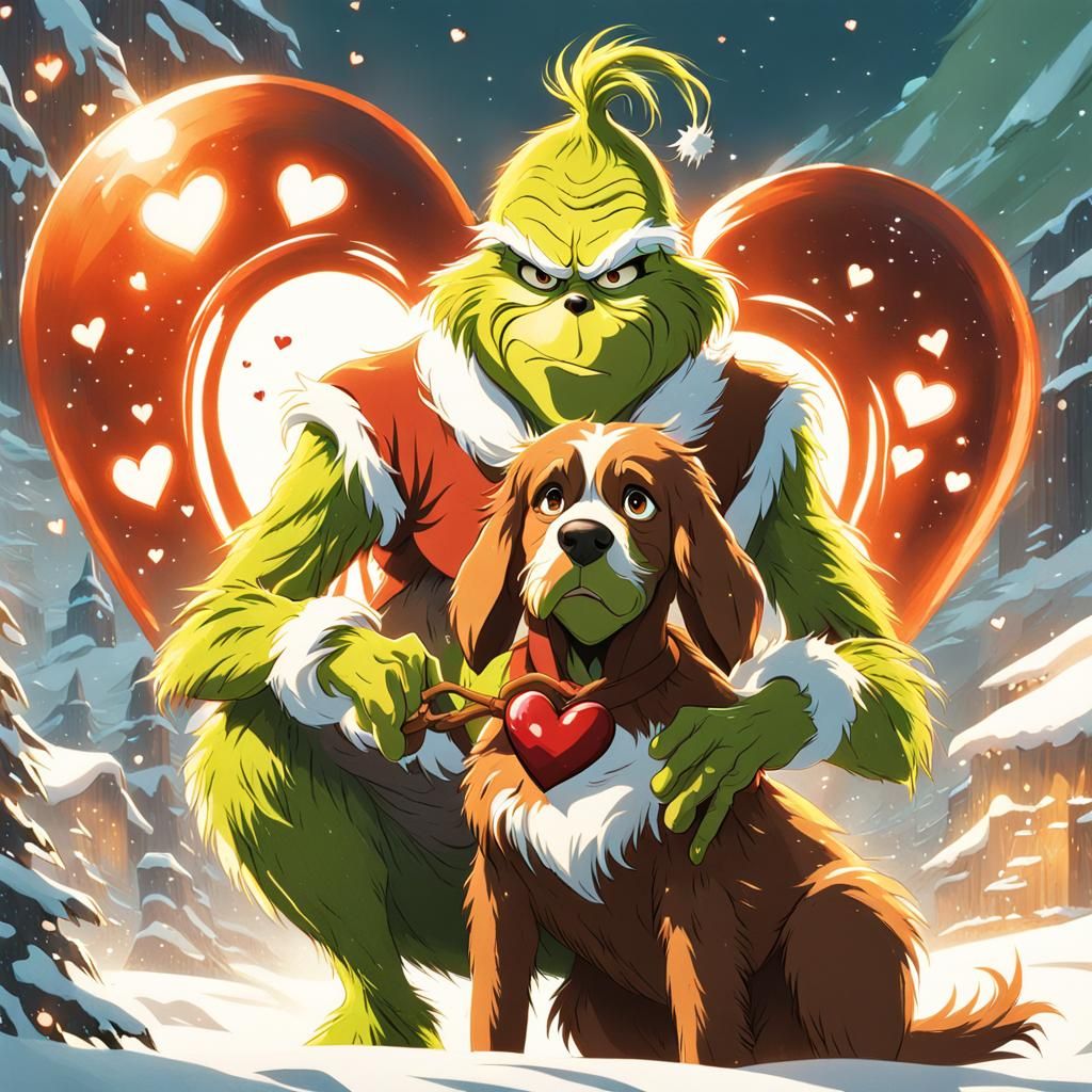 The Grinch's Exploding Heart: Ghibli-Inspired Anime