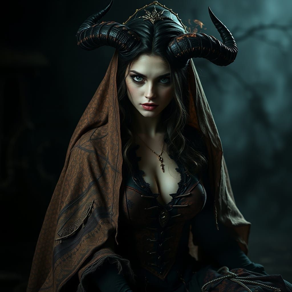 Dark Beauty Rises in a Biomechanical Nightmare