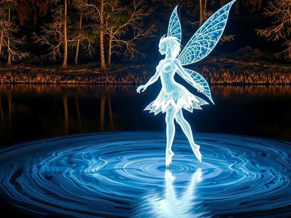 Bioluminescent Dragons in a Neon Fractal Cave