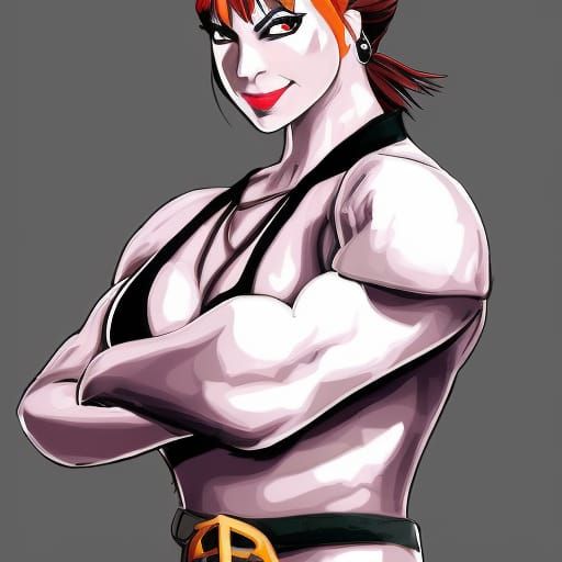 Dark Queen Battletoads: Manga-Style Digital Illustration