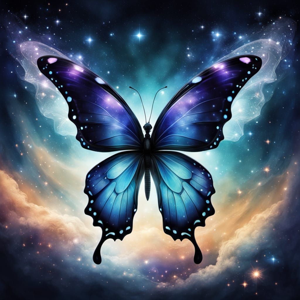 Cosmic Butterfly Guardian of Dreams