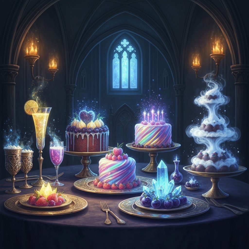 Gothic Enchanted Feast with Magical Creations