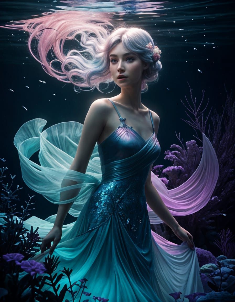Mystical Undine in Pastel Hues
