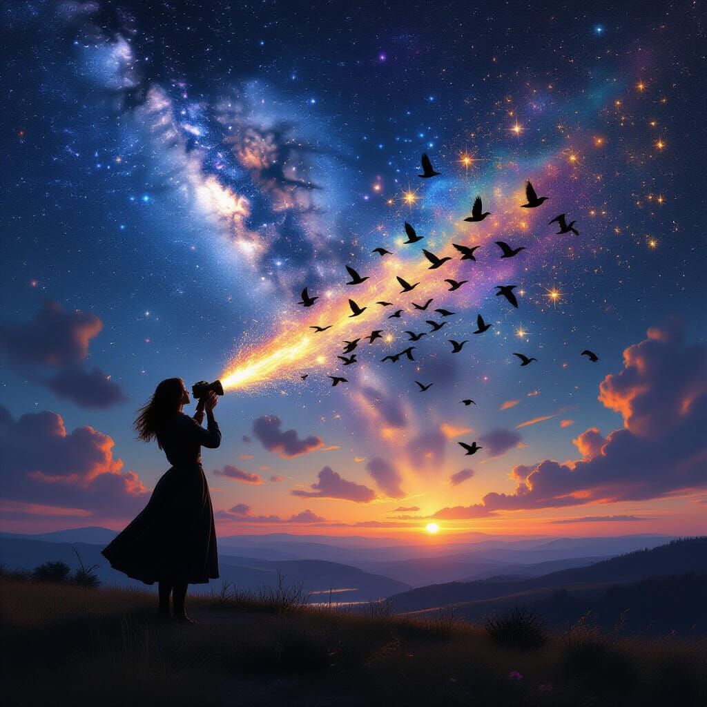 Stargazer Captures Cosmic Chaos with Antique Camera