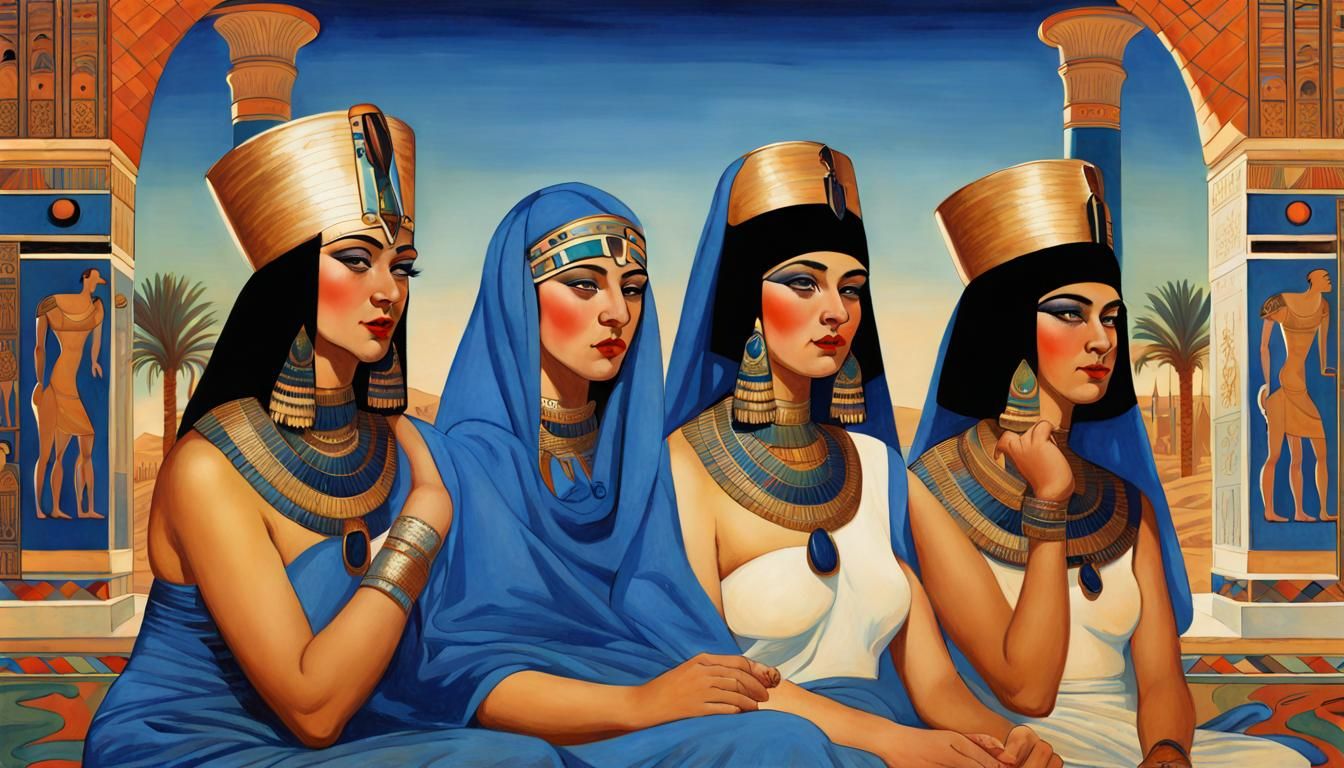 "the lost Egyptian sisterhood of the blue lotus"