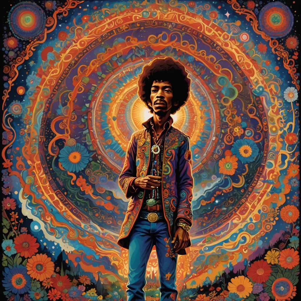 "Voodoo Child" by Jimi Hendrix

Produce a psychedelic, surre...