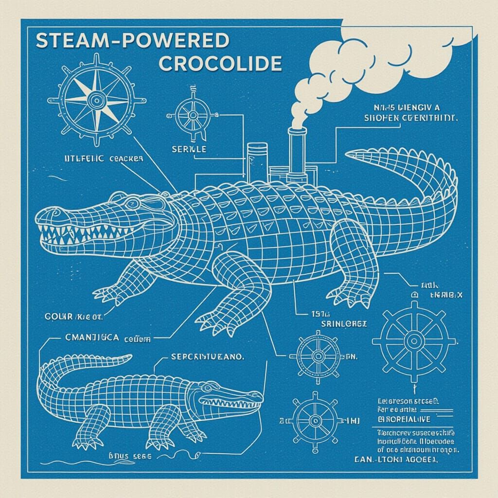 Blueprint for a Steam-Powered Crocodile