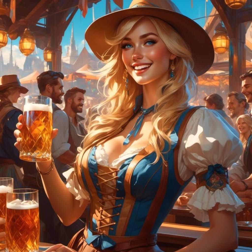 Julie is still knocking the beers back in between serving customers, could be an interesting day (5/20)