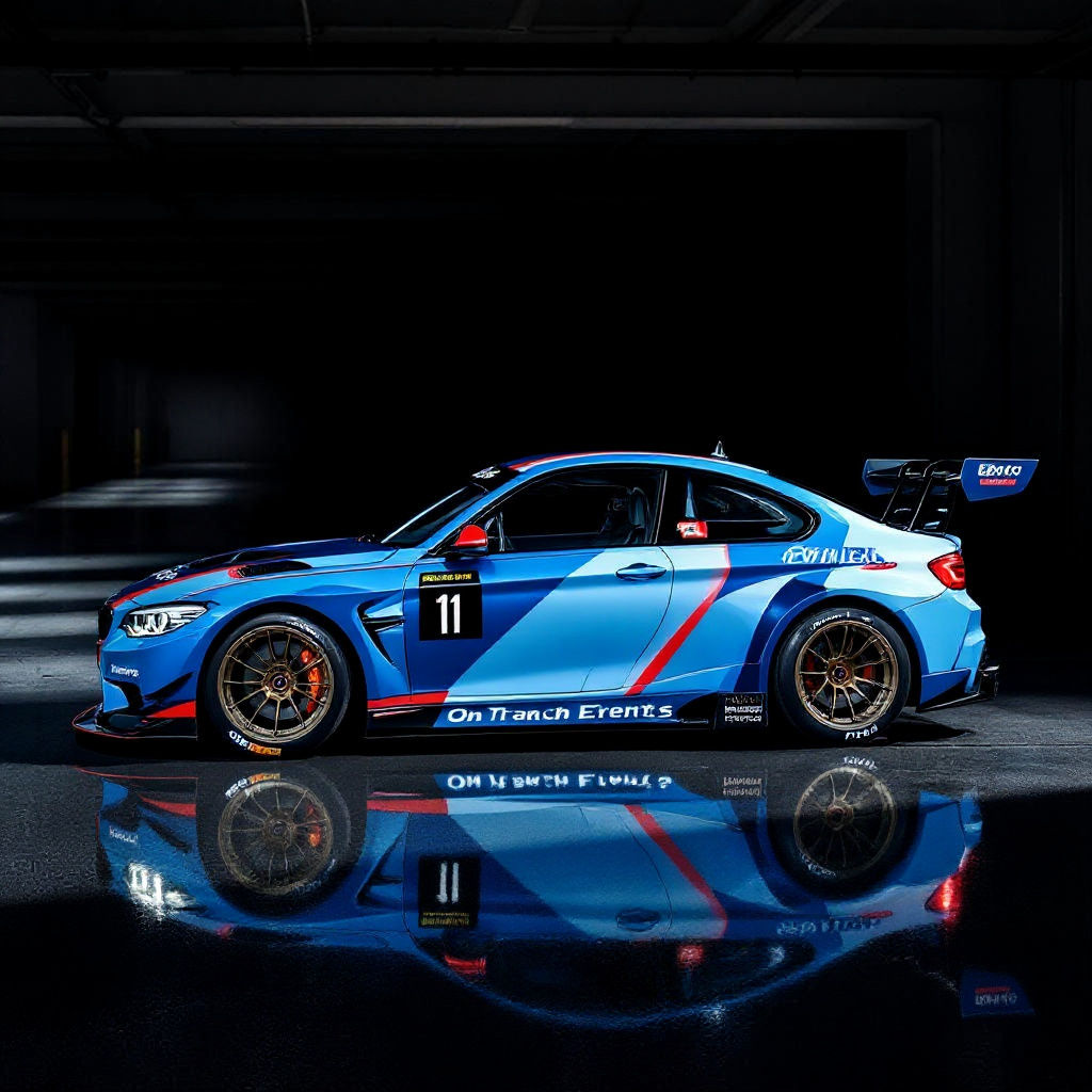 BMW E90 Race Car with Modern Livery
