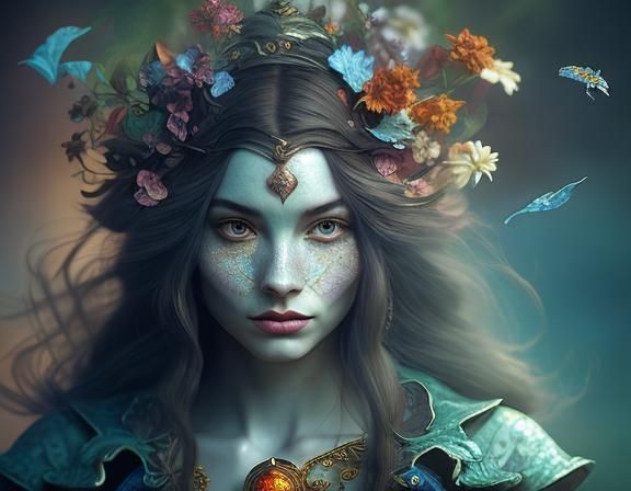 Alice in Chess Wonderland: An Art Nouveau Portrait