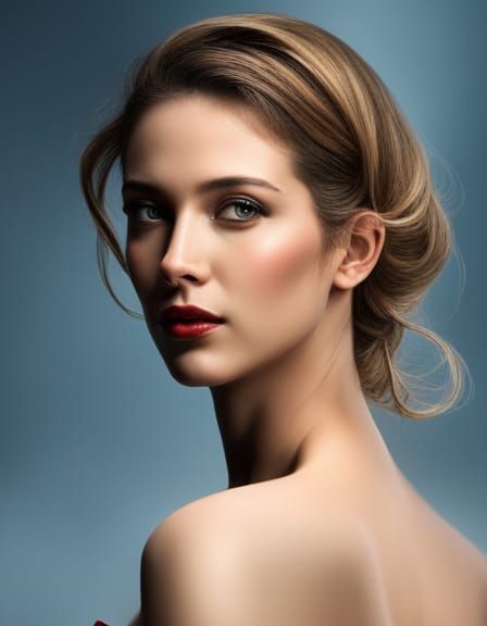 Ethereal Elegance: A Photo-Realistic Lady of Timeless Beauty