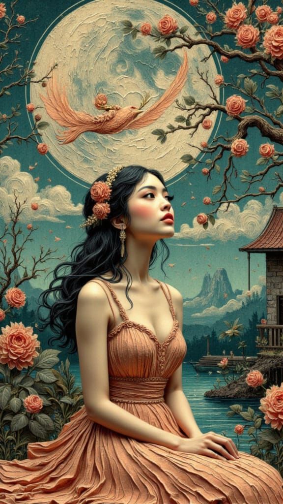 Tolkienesque Moon Child in Earth and Bricks Style