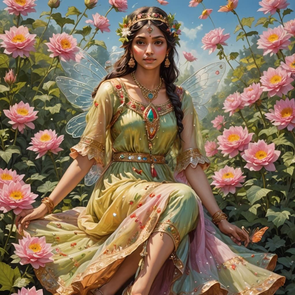 Fairy in Indian Dress