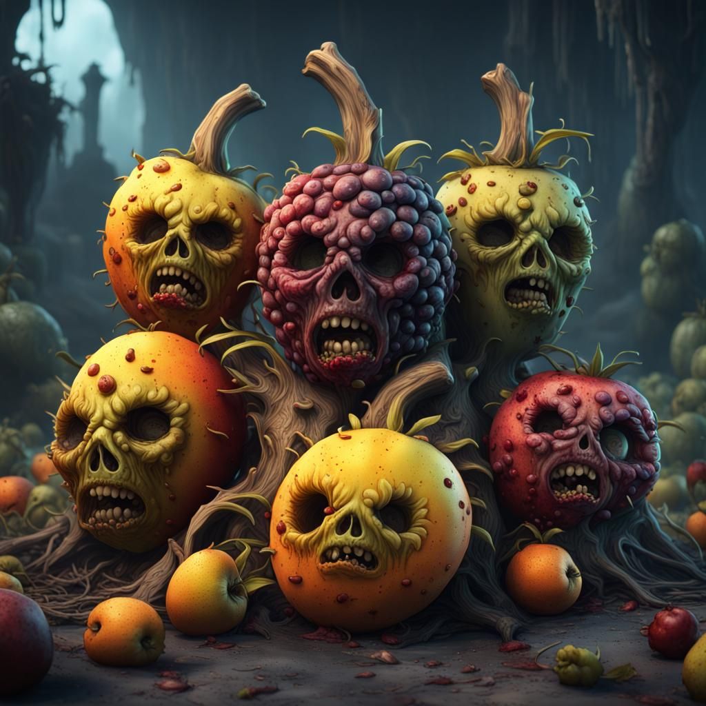Cruel zombie fruit gang