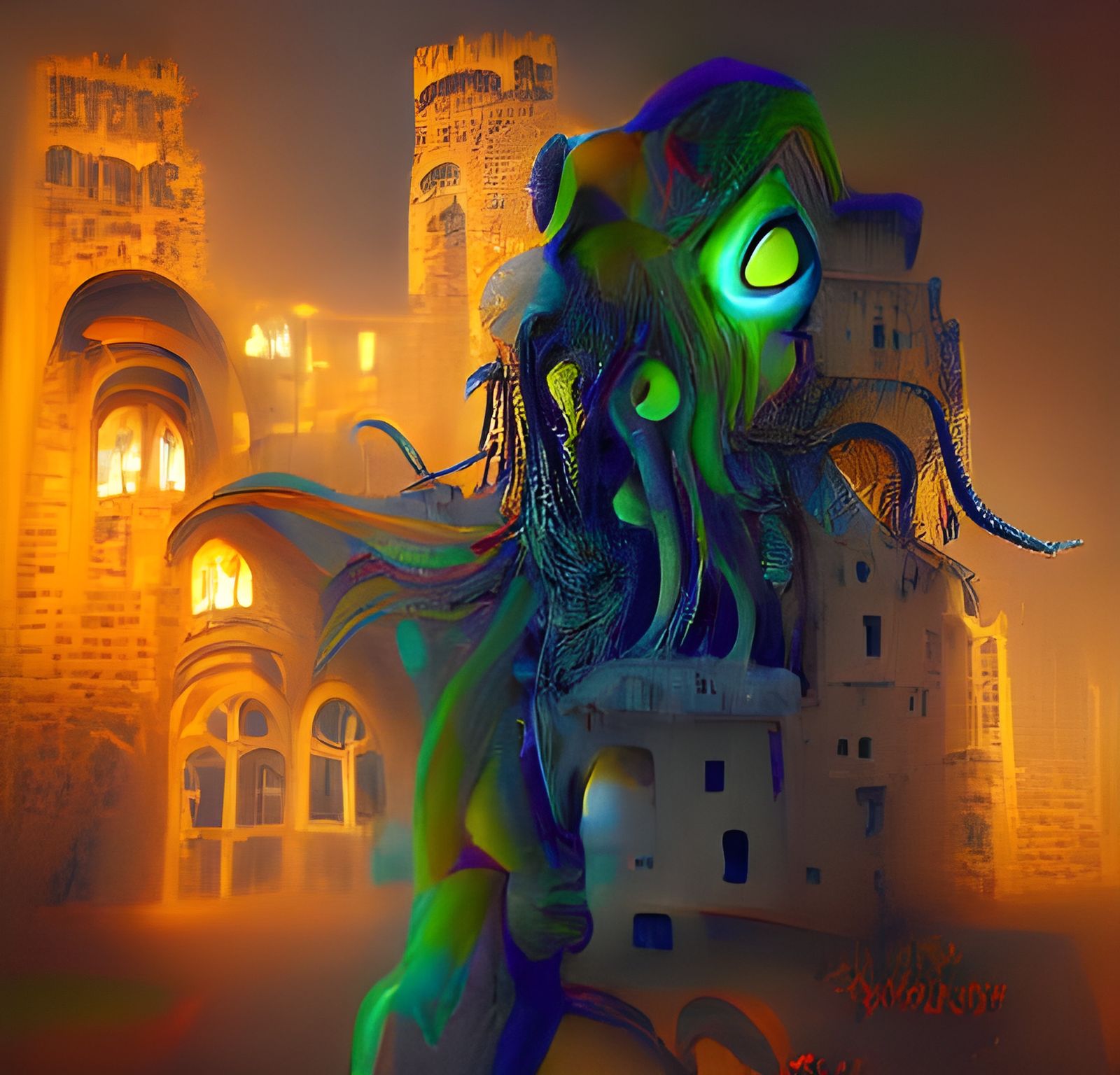 Cthulhu's Ghost Haunts Castle in Bloody Water