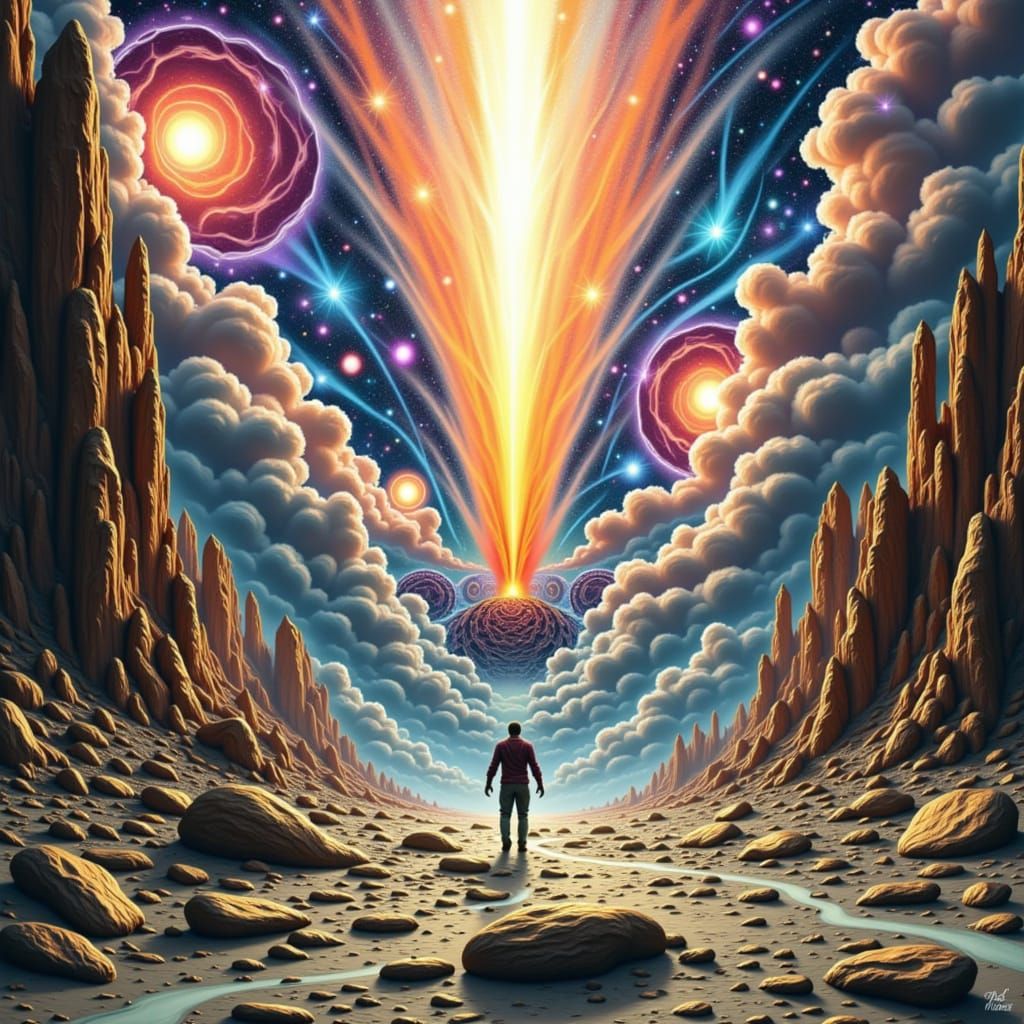 Colossal Comet in Apocalyptic Sky