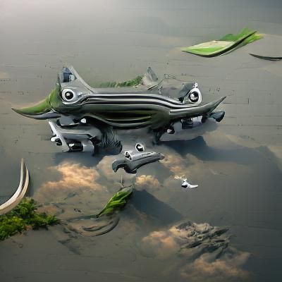 Detailed Matte Painting of a Frog Hybrid Creature