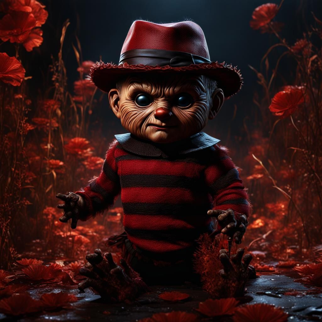 Baby Freddy Krueger: Detailed Matte Painting