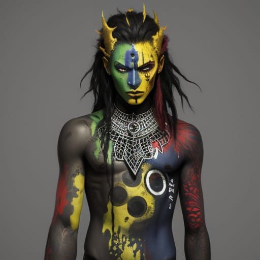 Painted Skin Hiding Evil