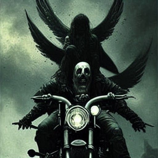 Terrifying Hells Angels in Horror Style