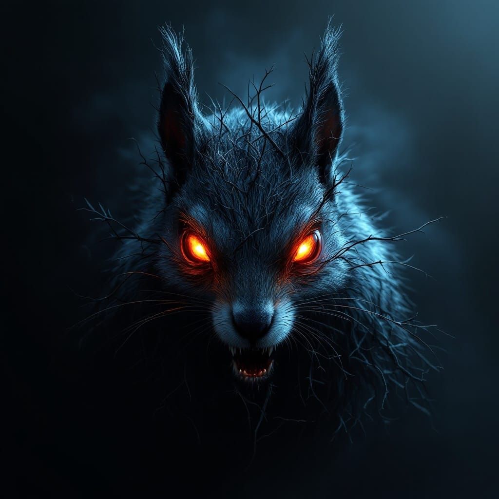Dark, Foreboding Squirrel Concept Art