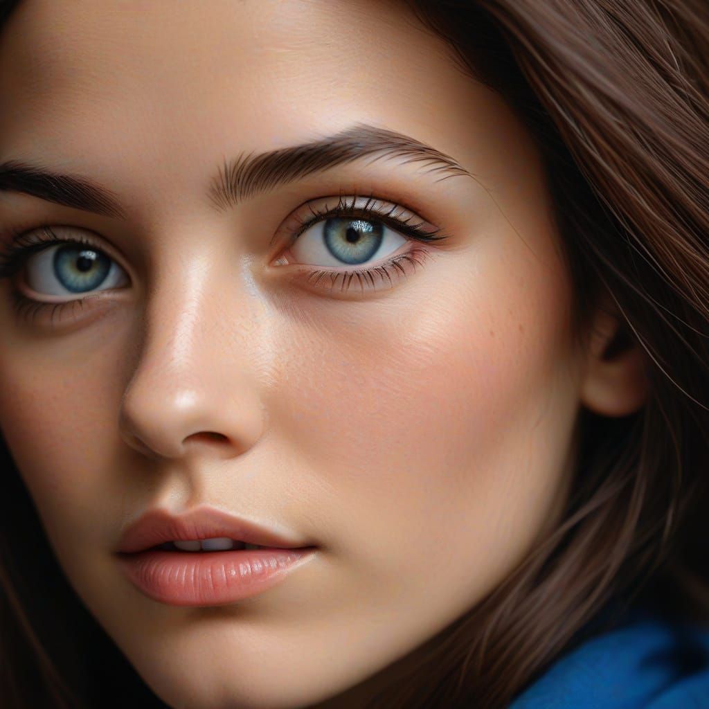 A Stunning Female Portrait in Vibrant Colors