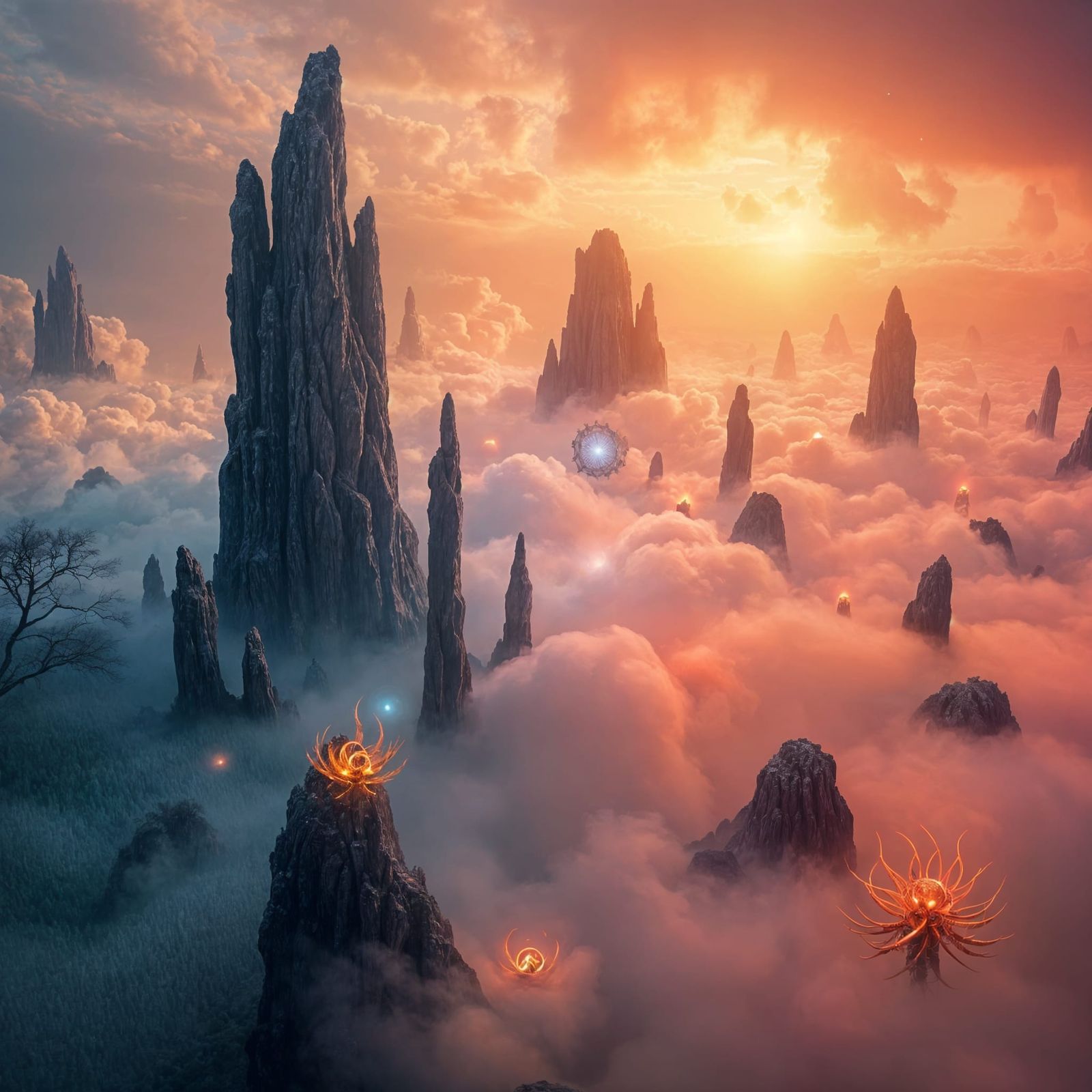 Mysterious Dark Matter Universe: Conceptual AI Art