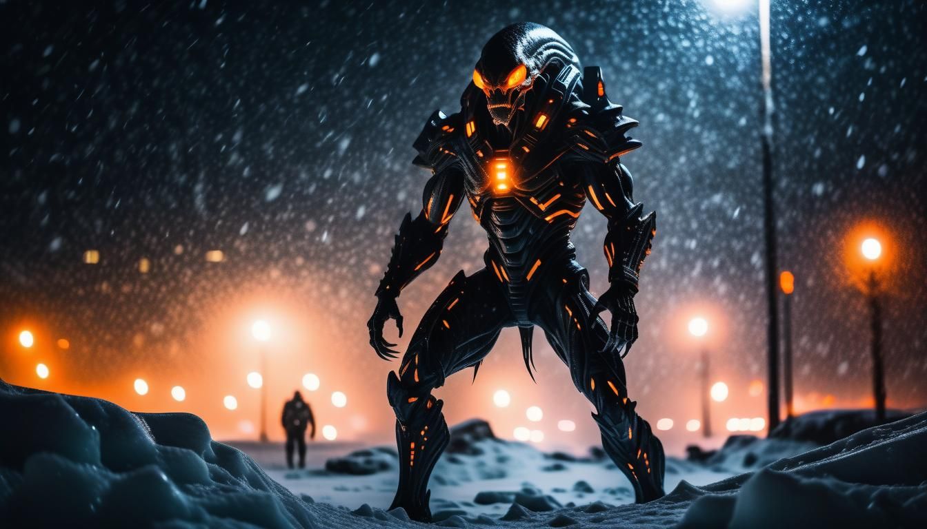 A alien soldier monster