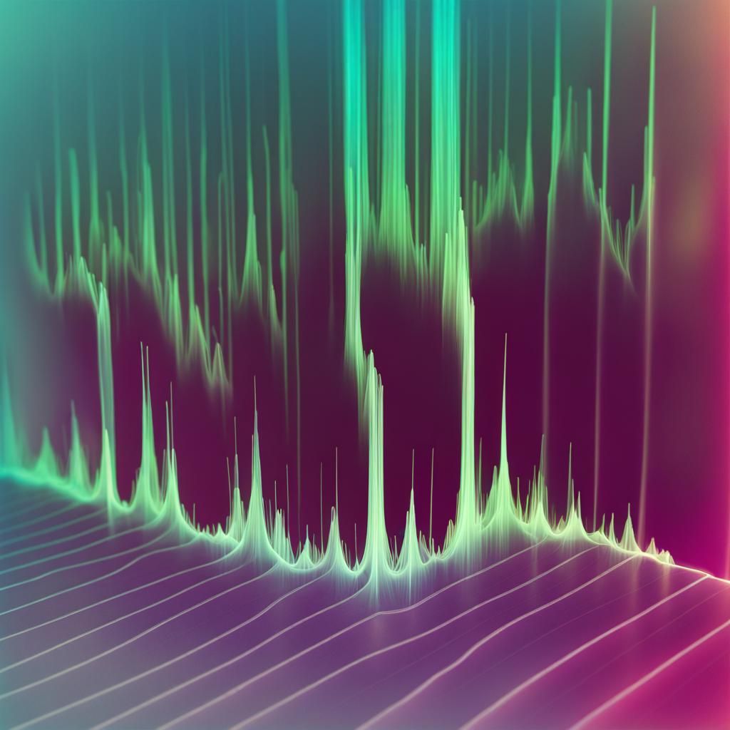 Abstract Digital Infrared Spectrum Visualization