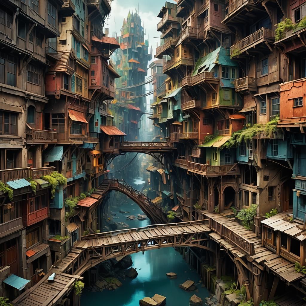 Fragmented Architectural Structure in Unreal Engine 5