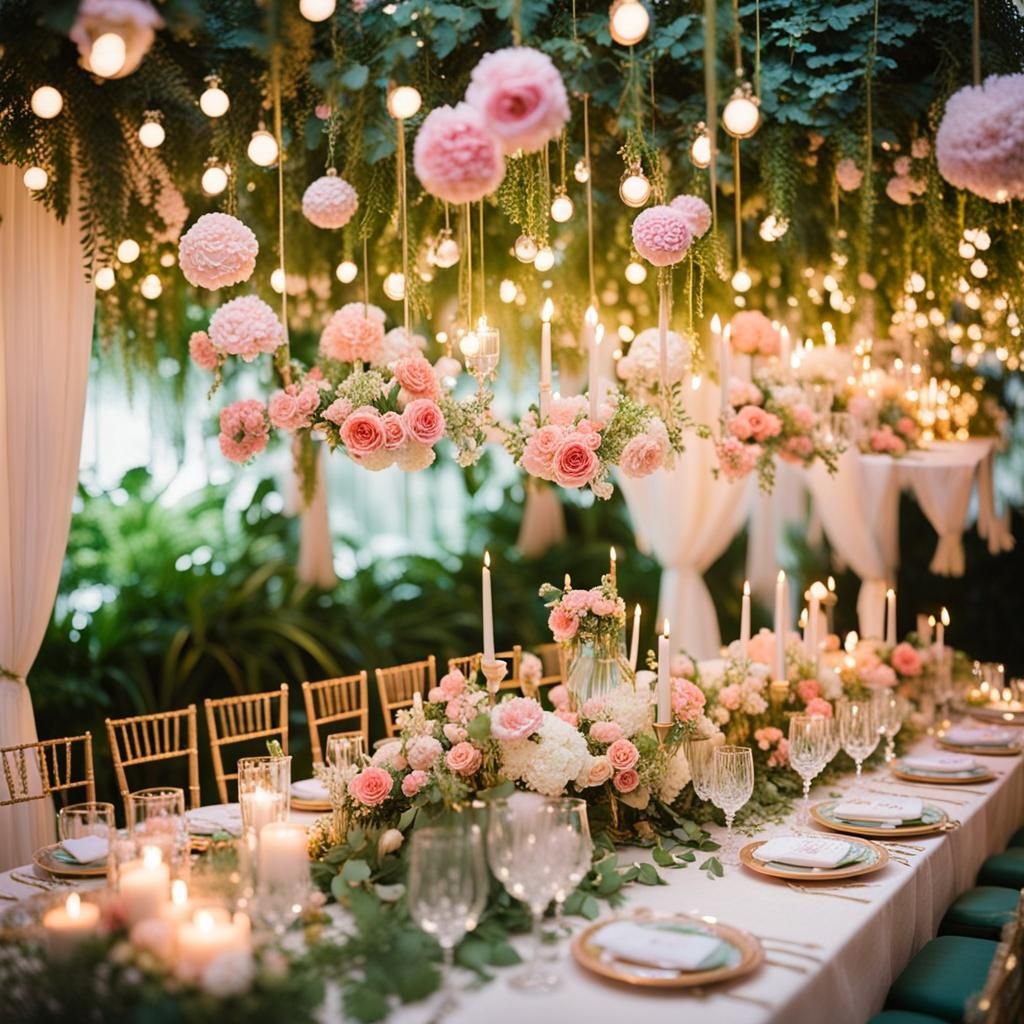 Enchanting Garden Birthday Party with Floral Cake