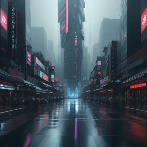 Giant Sushi Rolls Float Over Tokyo: 3D Anime Art