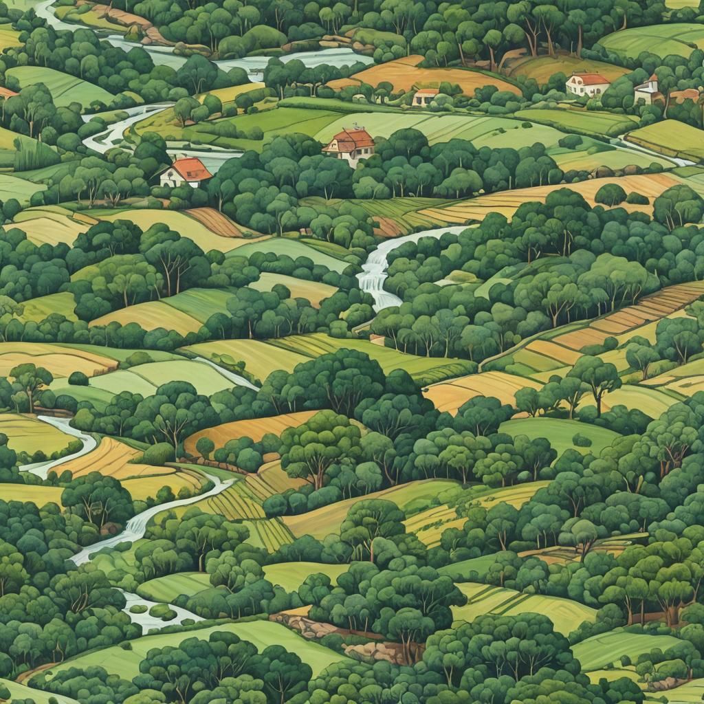 Simple AI Generated Landscape