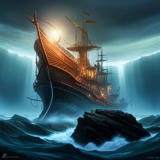 Charybdis Dark Fantasy Concept Art in 8K