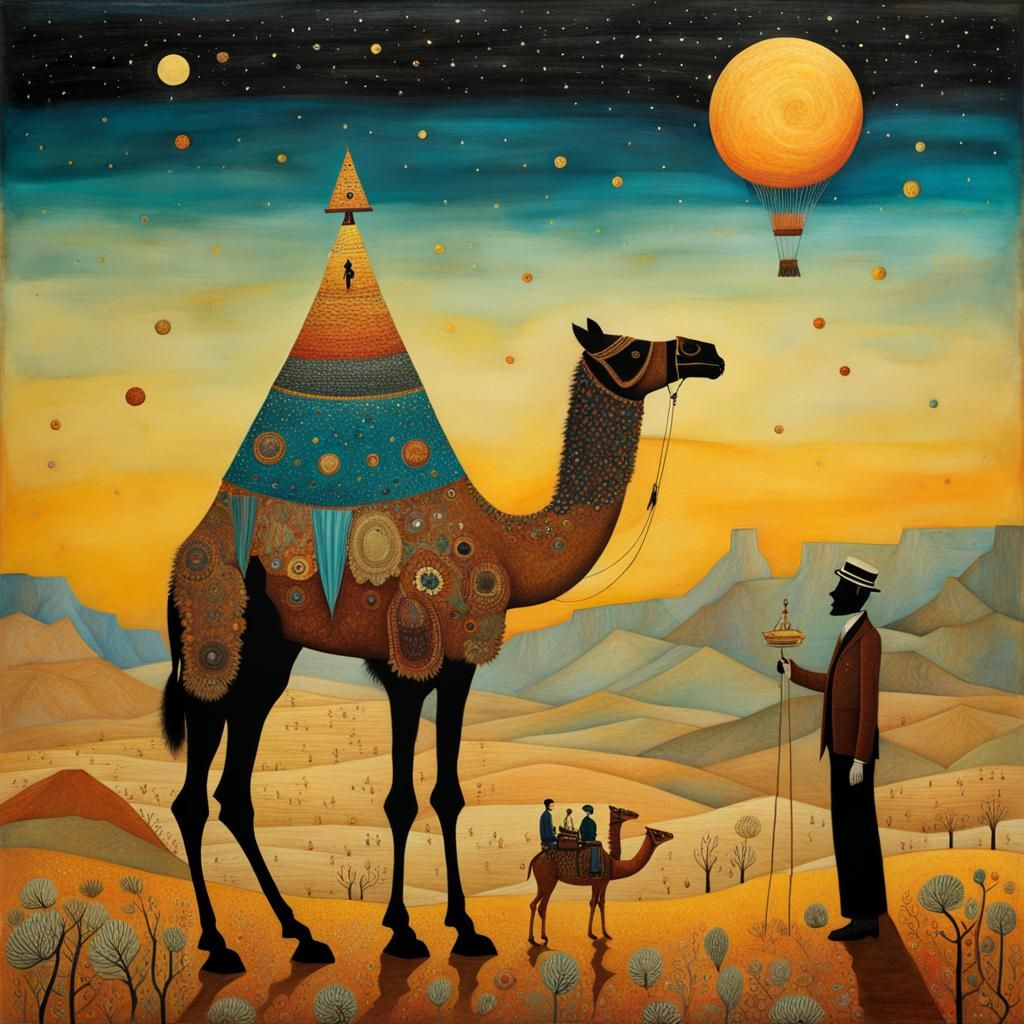 Camel in the desert