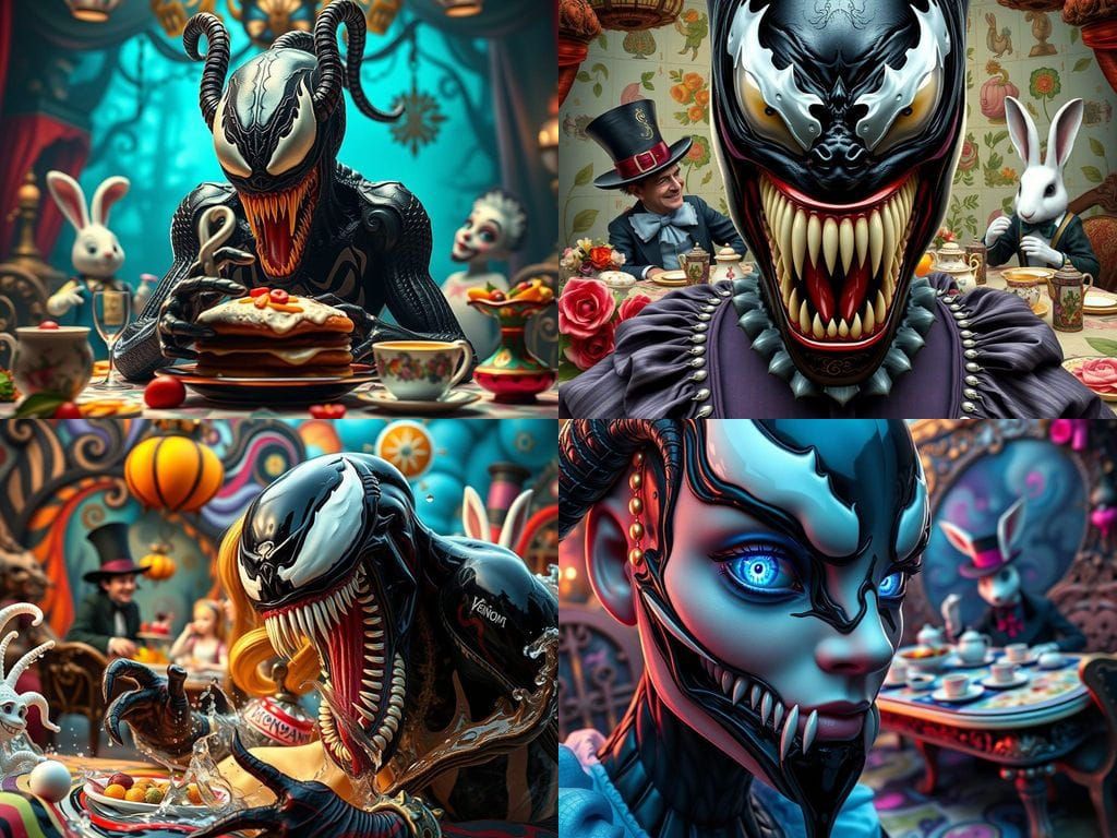 Venom Meets Wonderland in Psychedelic 3D