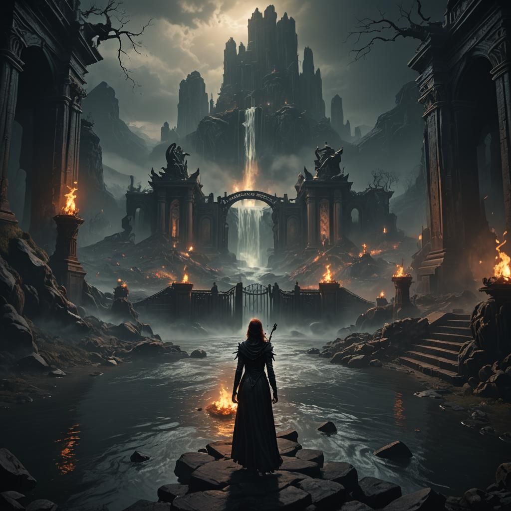 Persephone at the Gates of the Underworld