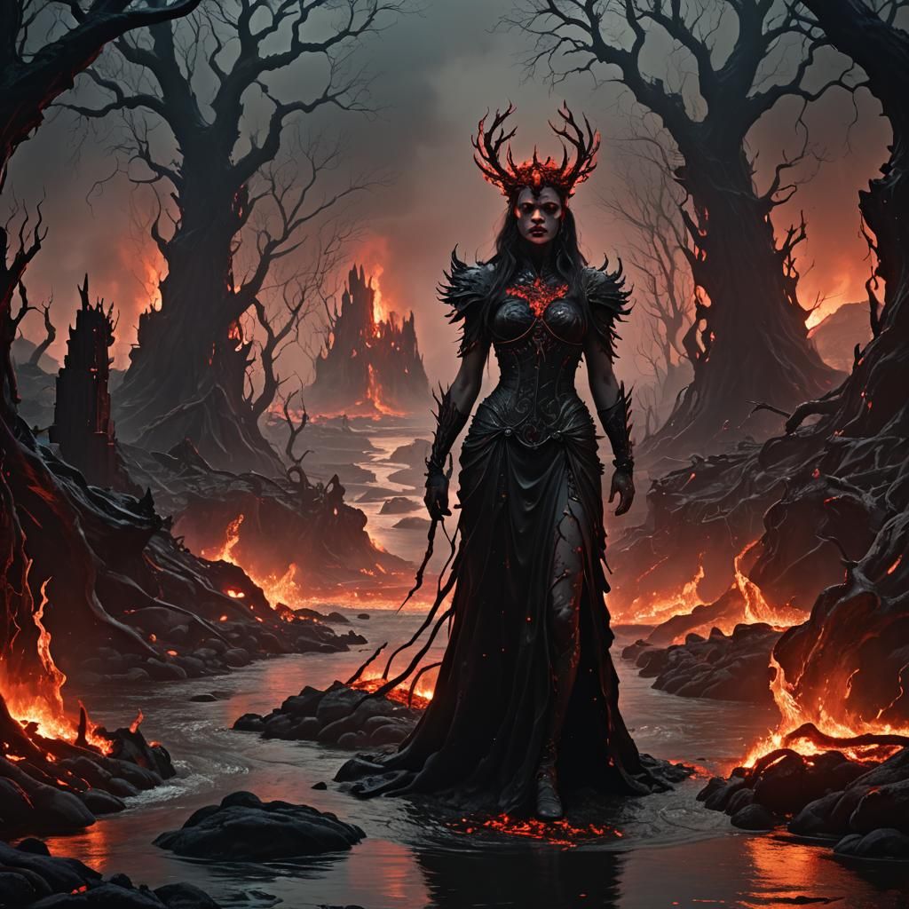 Persephone at the Gates of Hell: Surrealist Vision