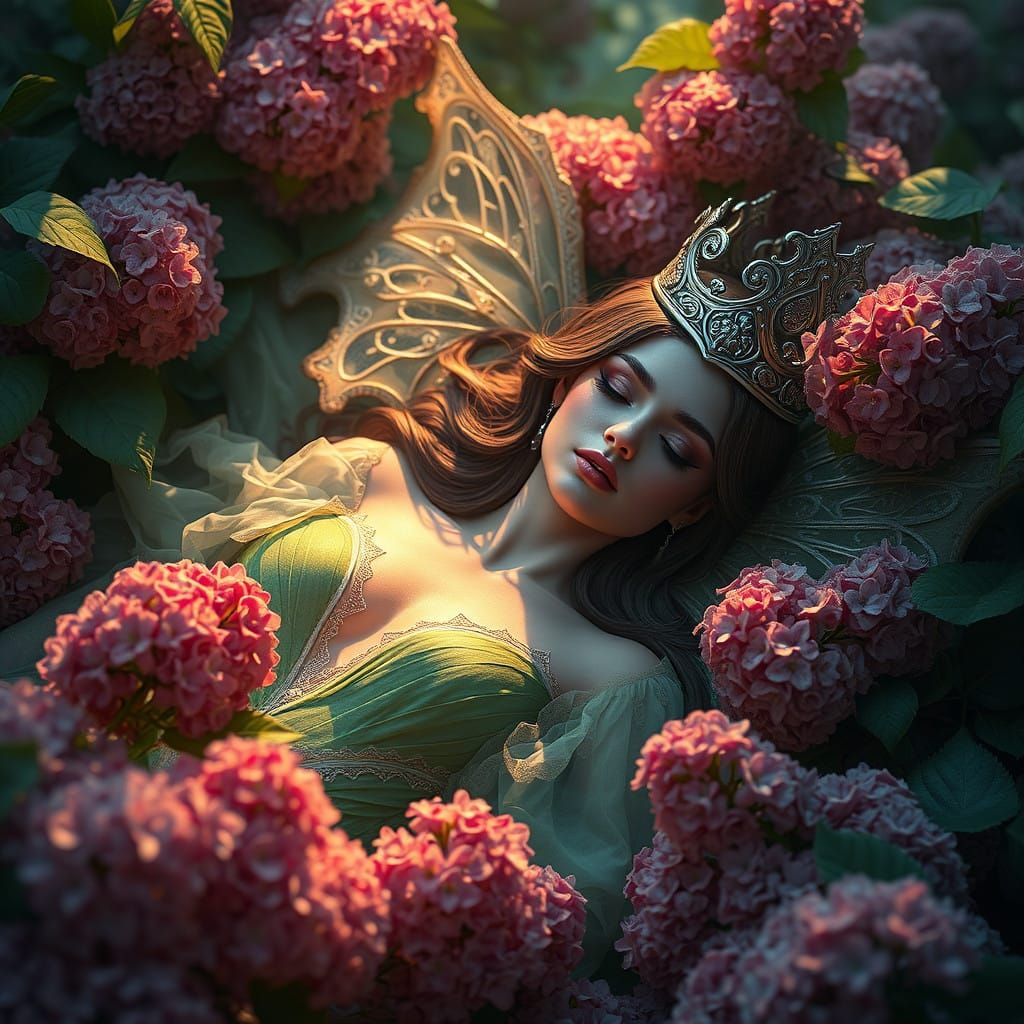 Ethereal Vampire Queen in Lilac Splendor