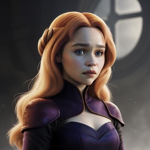 Emilia Clarke as Satine Kryze: AI Portrait