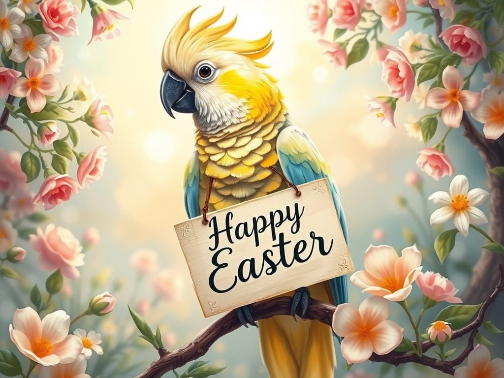 Easter, Colourful Cockatoo