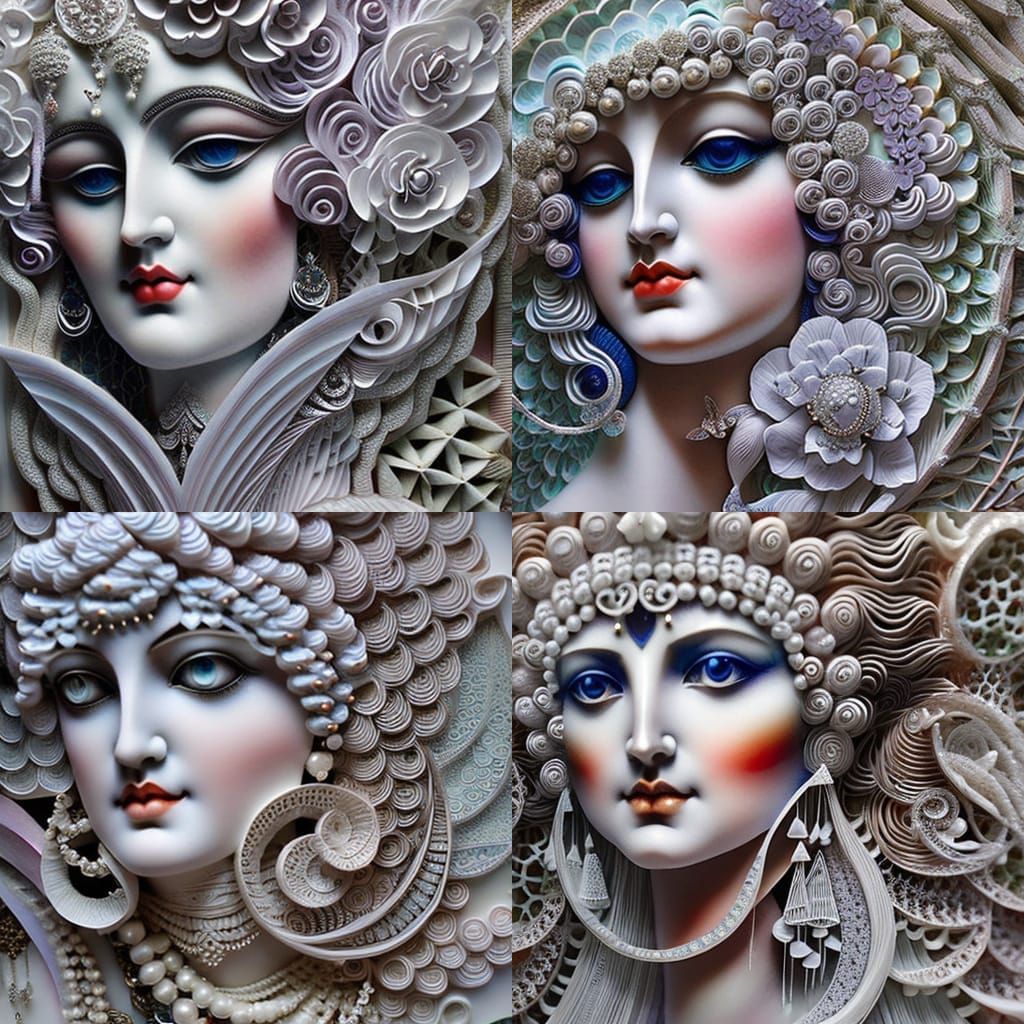 Grecian Goddess: 3D Render in Pop Surrealism Style