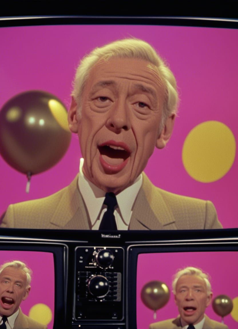Yves Montand Singing: Vaporwave Video Art